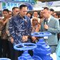 Menko Agus Harimurti Yudhoyono memberikan keterangan kepada awak media usai Opening Ceremony rangkaian Indo Water 2026 Expo & Forum, Indo Waste & Recycling, Indo Renergy & Electric, Indo Security, Indo Firex, dan IISMEX 2026 di JIExpo Kemayoran, Jakarta, Selasa (11/8/2026)